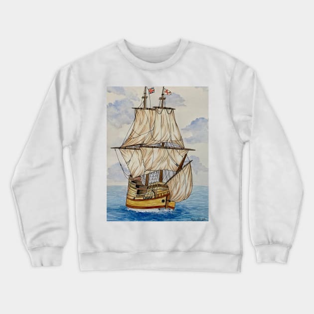 Mayflower 400th Anniversary Crewneck Sweatshirt by Amazink Creations